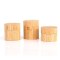 luxury eco friendly 45ml 60ml 90ml empty cosmetic bamboo glass jar wooden container with pp inner